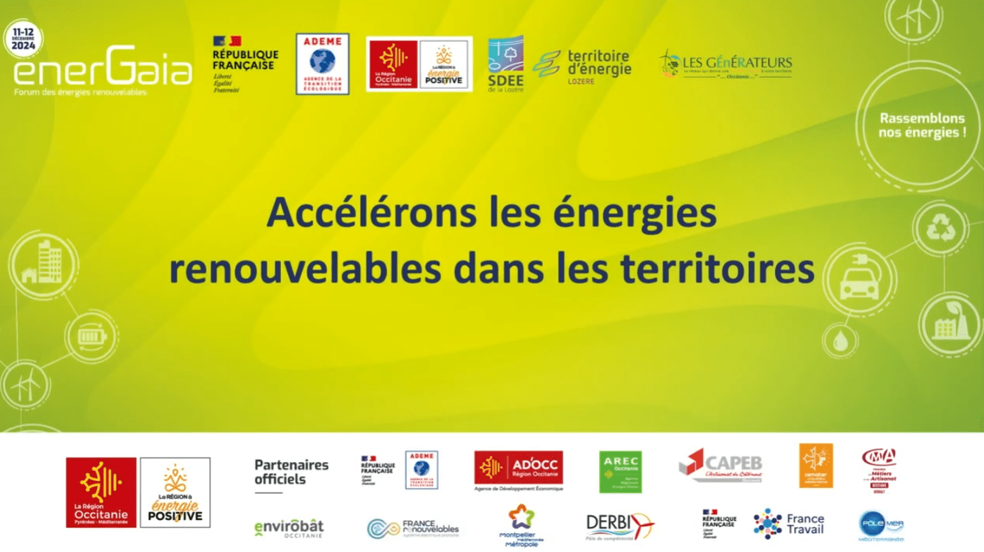 Conférence Forum EnerGaïa 2024 : Accélérons les ENR dans les territoires