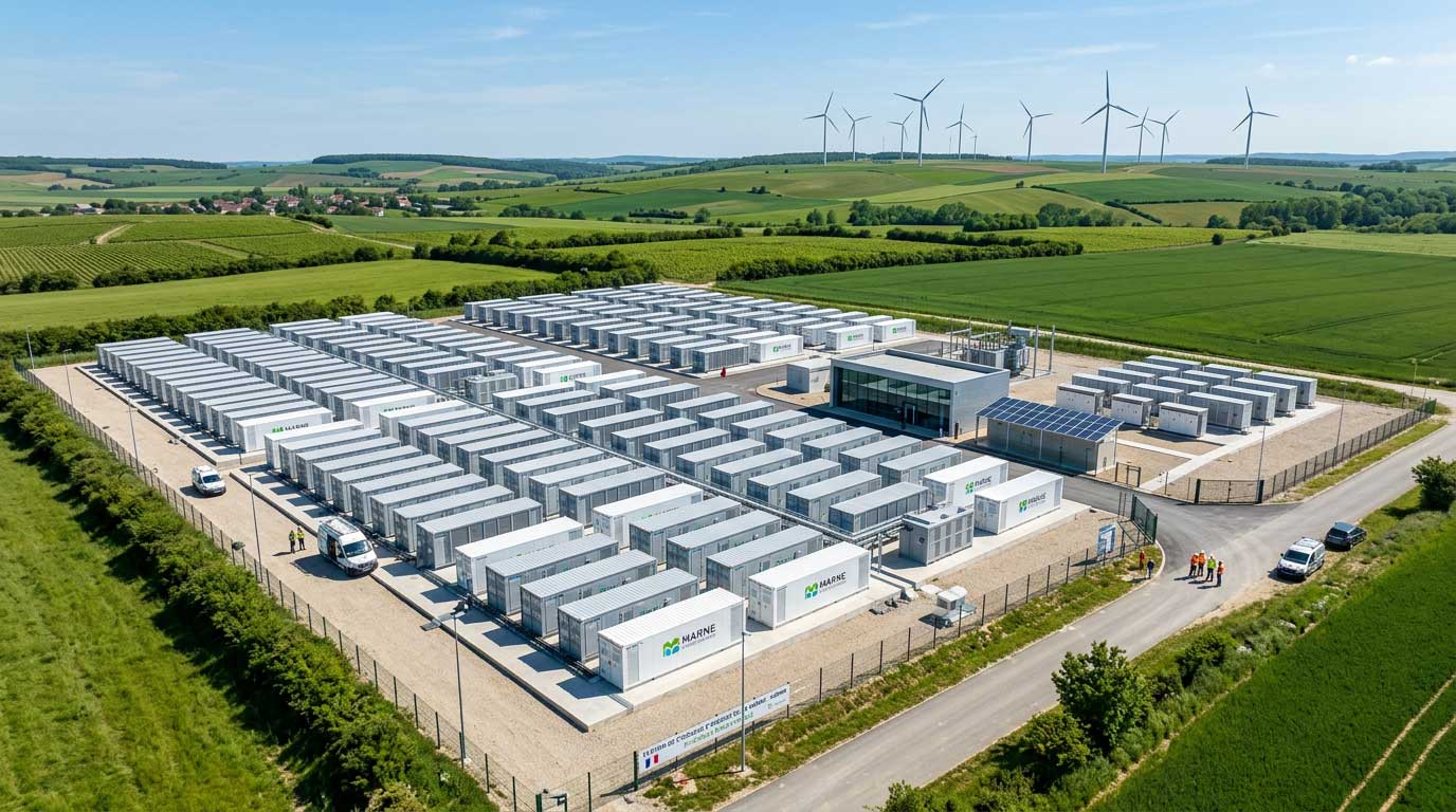 Financement participatif pour un projet de stockage par batteries dans la Marne : jusqu&rsquo;à 3,3 millions d&rsquo;euros levés