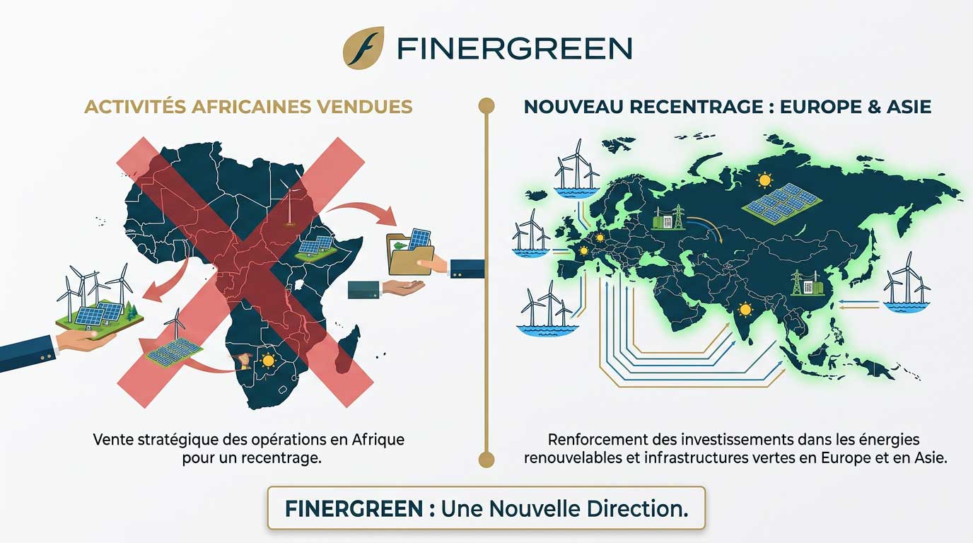 Finergreen vend ses activités africaines et se concentre sur l&rsquo;Europe et l&rsquo;Asie