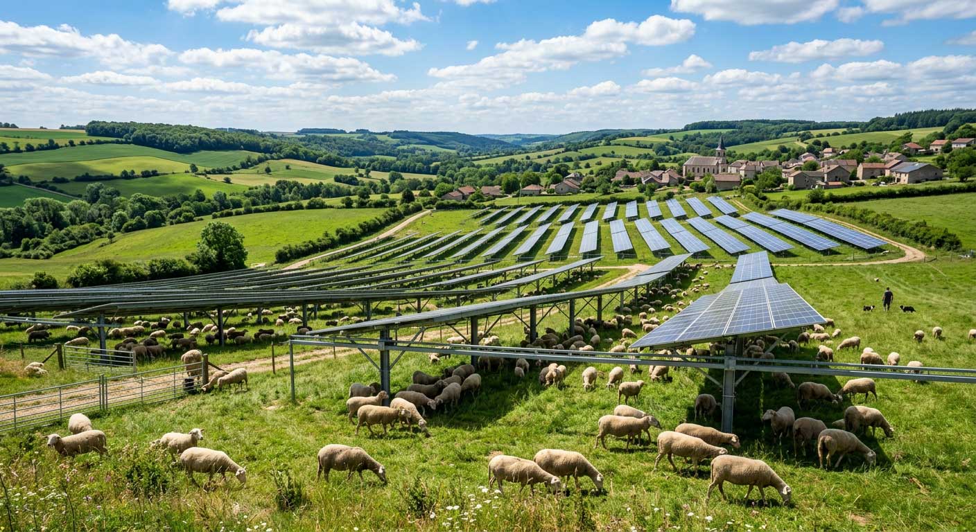 Novar acquiert un portefeuille agrivoltaïque de 92 MWc dans la Meuse : vers un modèle d’élevage durable et d’autoconsommation collective