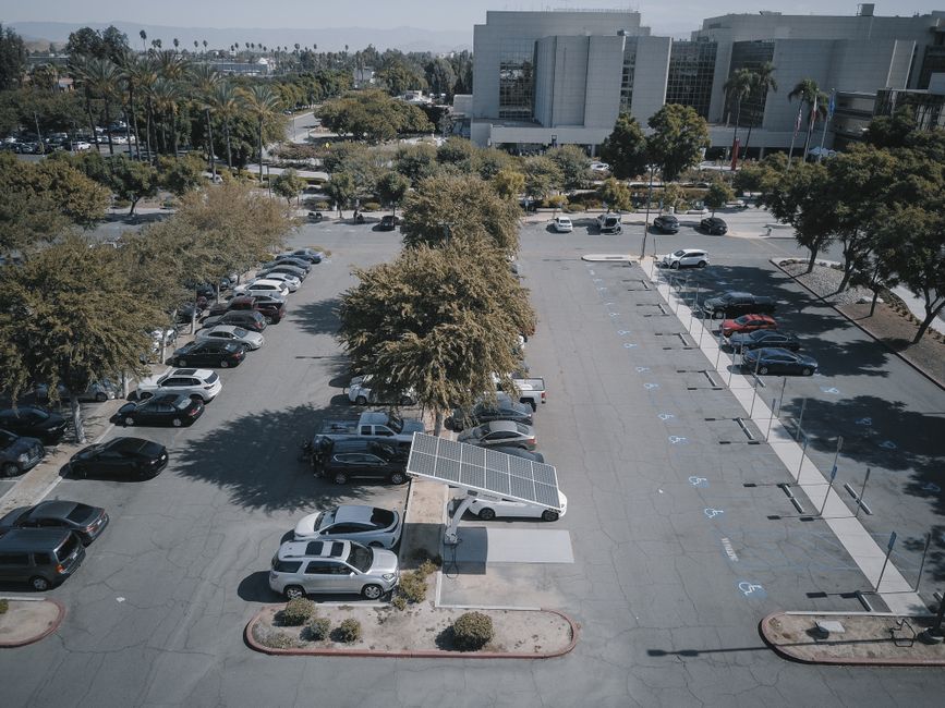 De nouvelles ombrières solaires sur le parking P3 de l’aéroport de Marseille